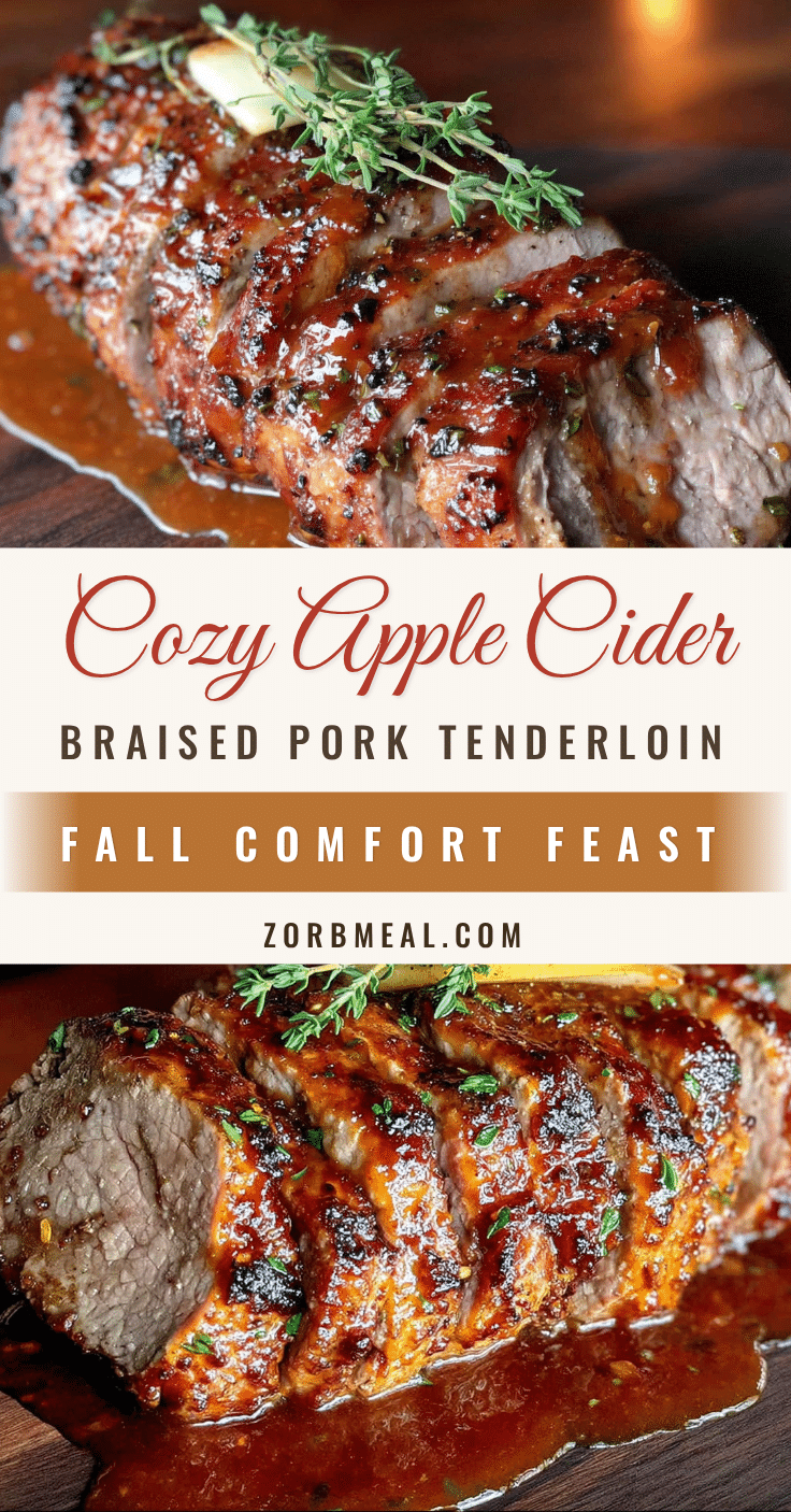 apple cider braised pork tenderloin recipe