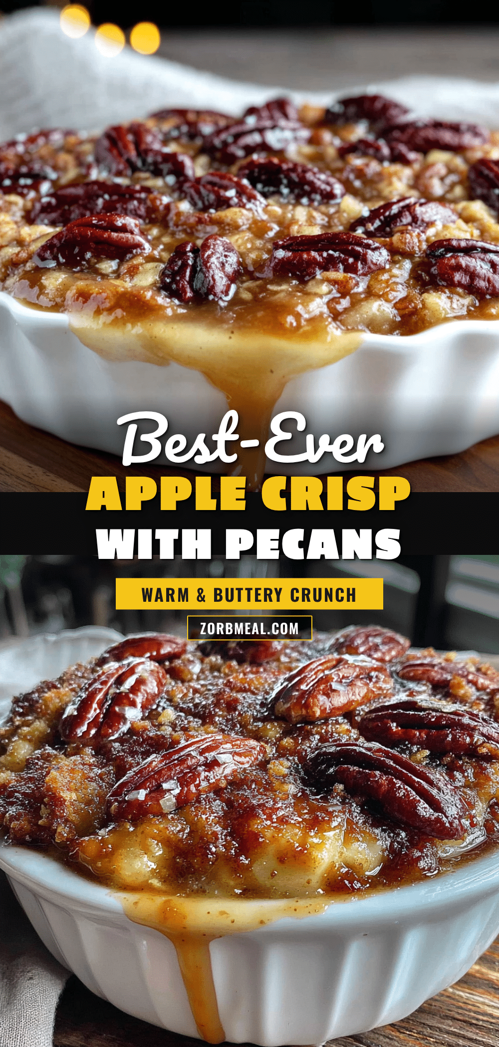 apple crisp with pecans recipe