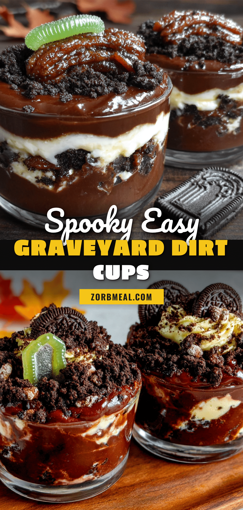 best easy graveyard dirt pudding cups with oreo crumbs recipe
