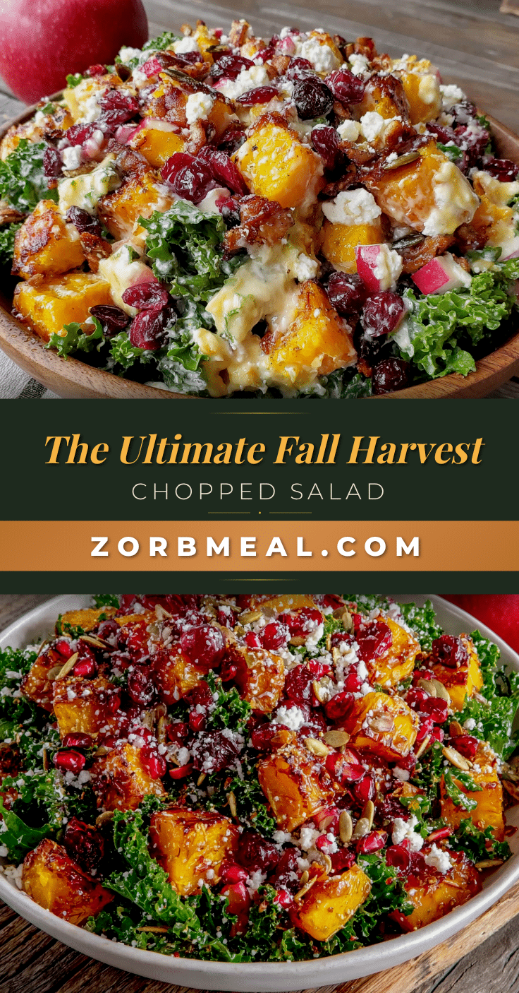 best fall harvest chopped salad with apple cider vinaigrette recipe