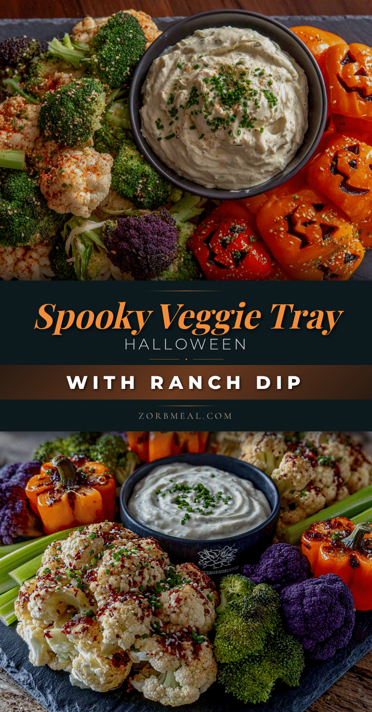 Best Spooky Halloween Veggie Tray recipe