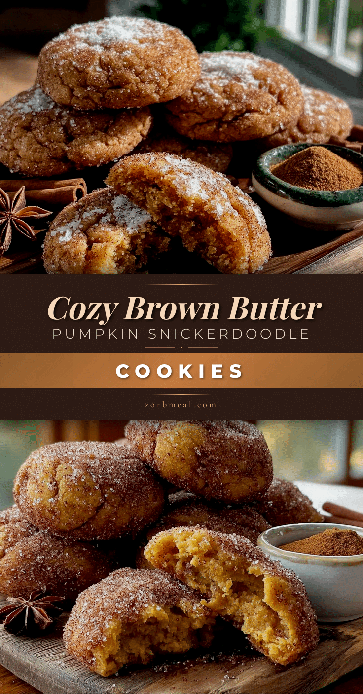 brown butter pumpkin snickerdoodle cookies recipe