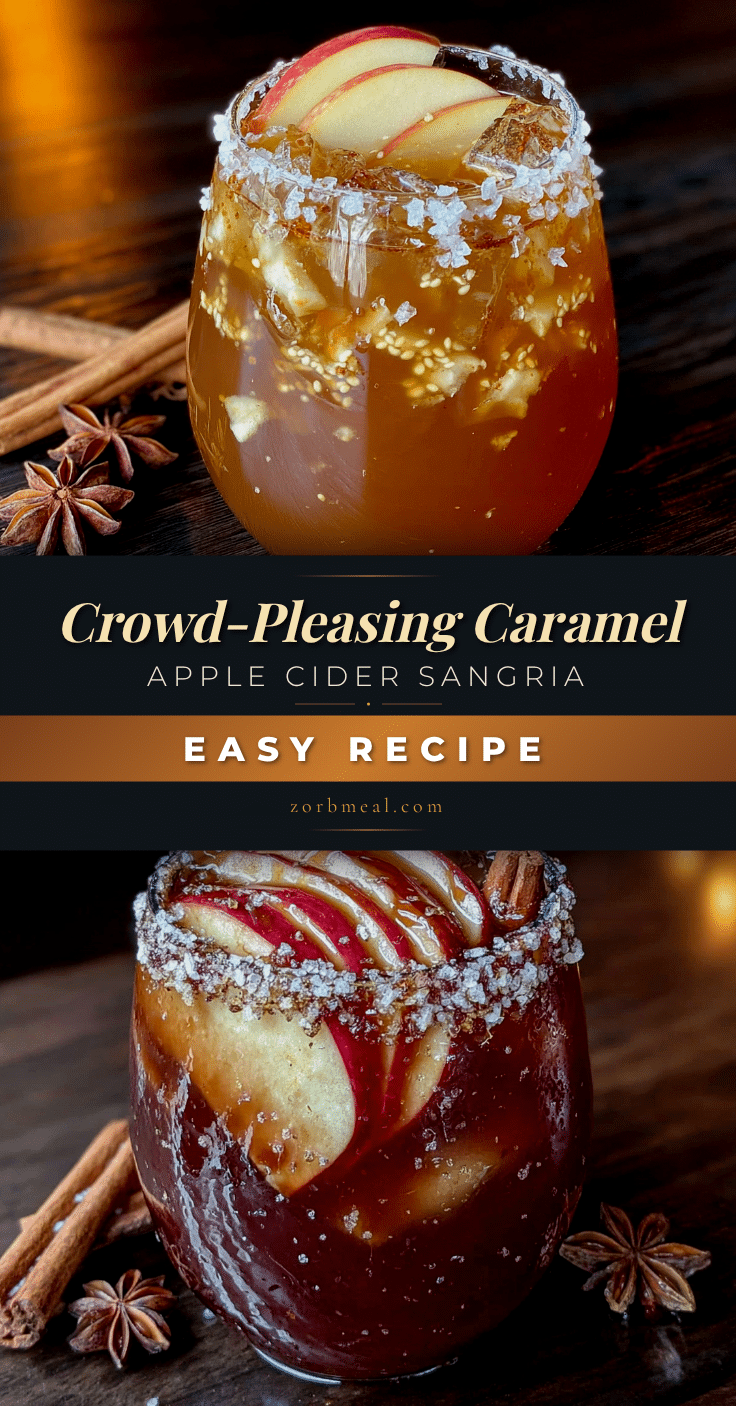 caramel apple cider sangria recipe