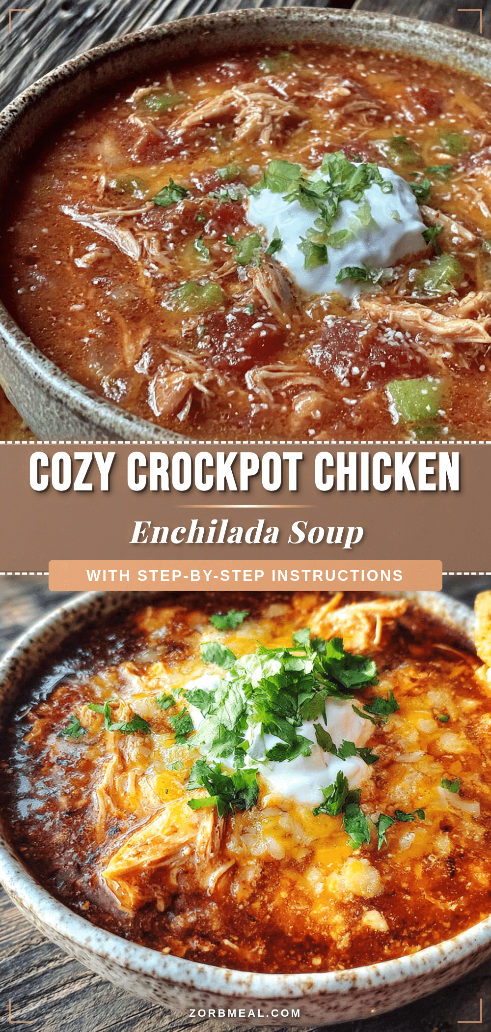 cozy crockpot chicken enchilada soup recipe