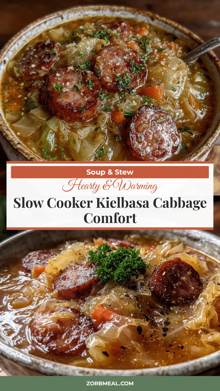 cozy slow cooker kielbasa and cabbage soup recipe