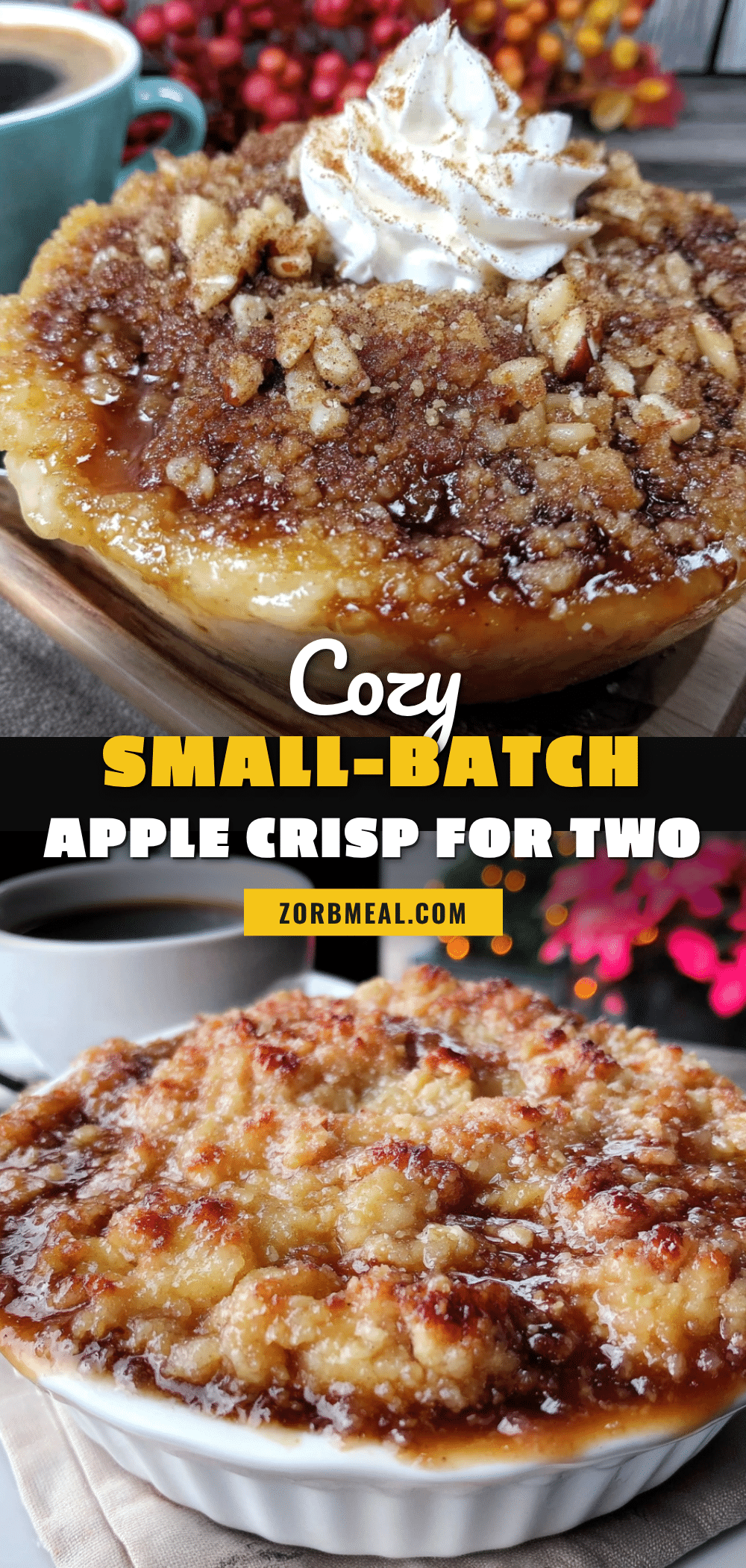 cozy small-batch apple crisp for two recipe