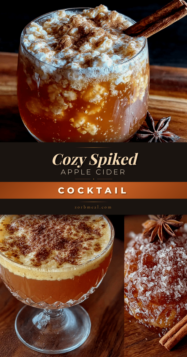 cozy spiked apple cider cocktail with cinnamon recipe