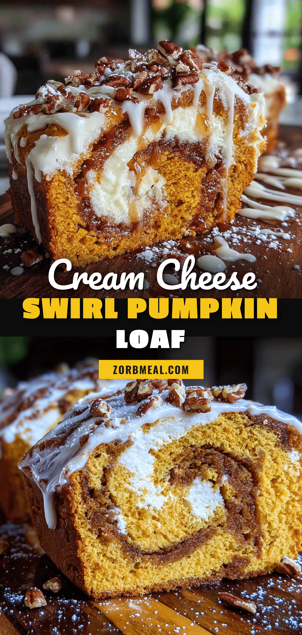 cream cheese swirl pumpkin loaf recipe