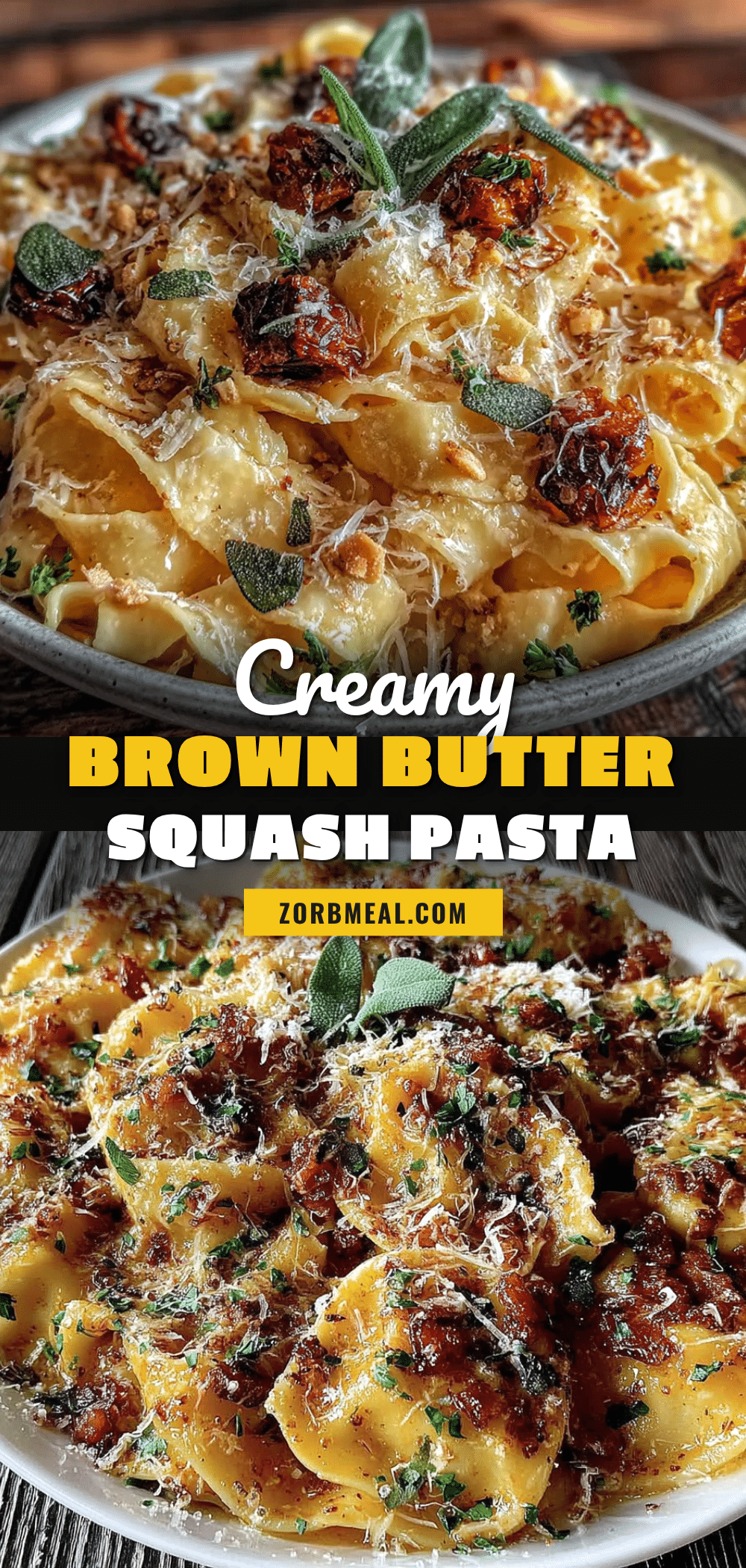 creamy butternut squash pasta with brown butter sage recipe