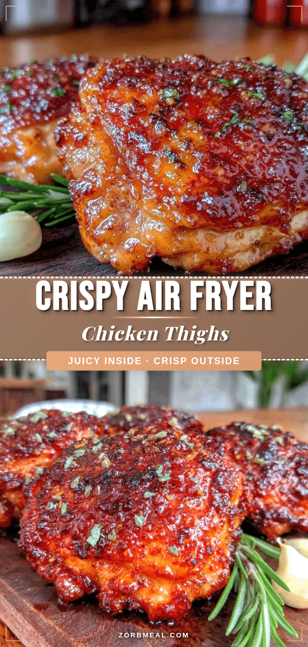 crispy air fryer chicken thighs recipe