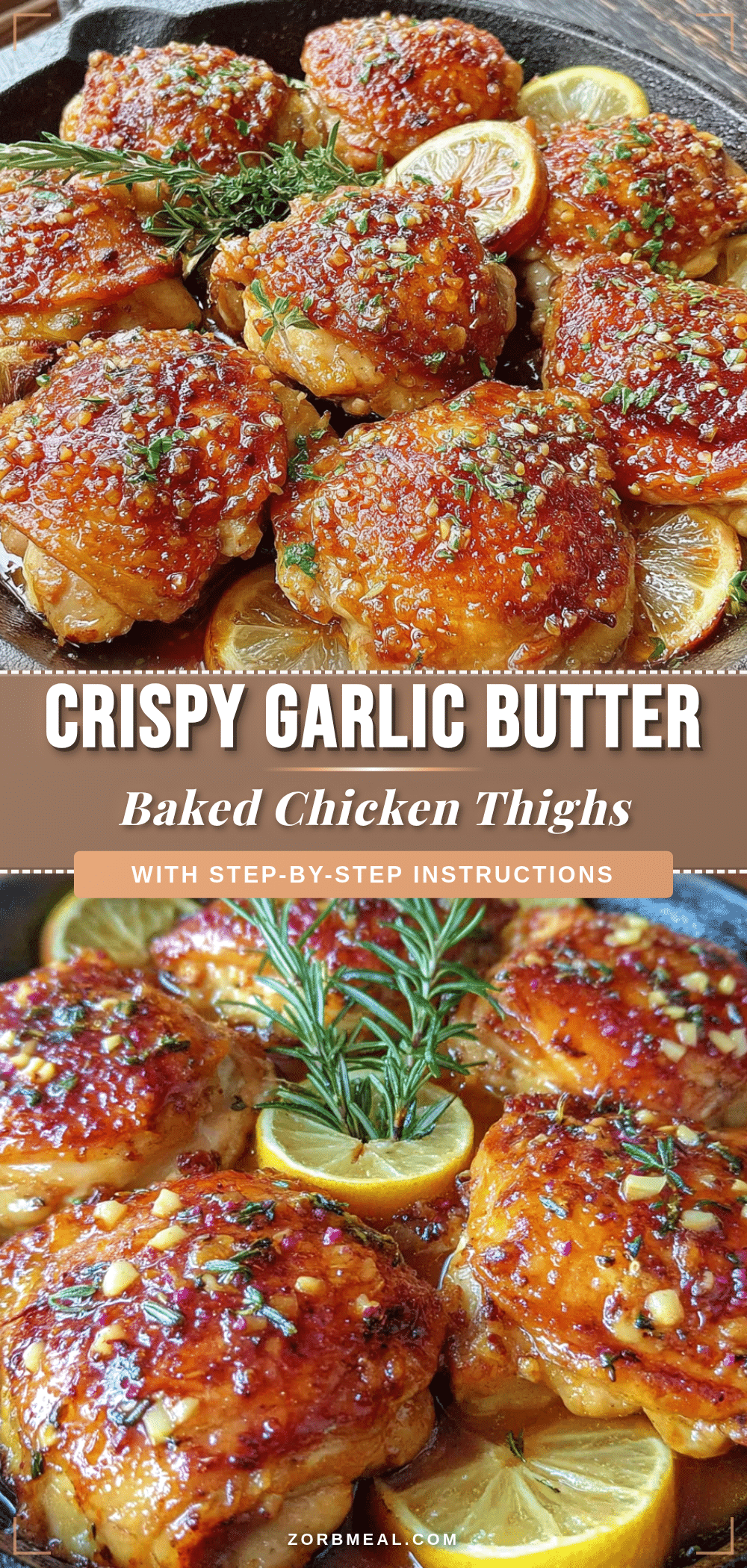 crispy garlic butter baked chicken thighs recipe