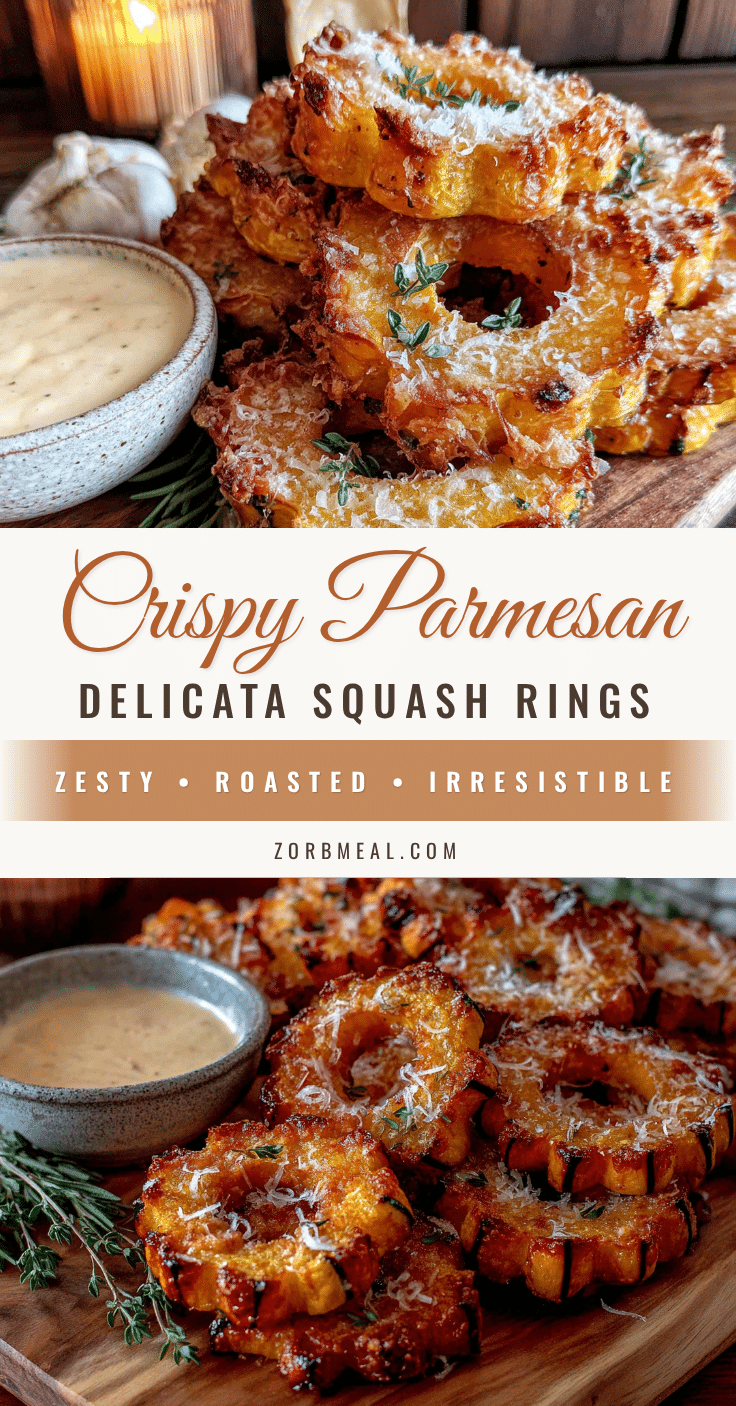 crispy parmesan delicata squash rings recipe