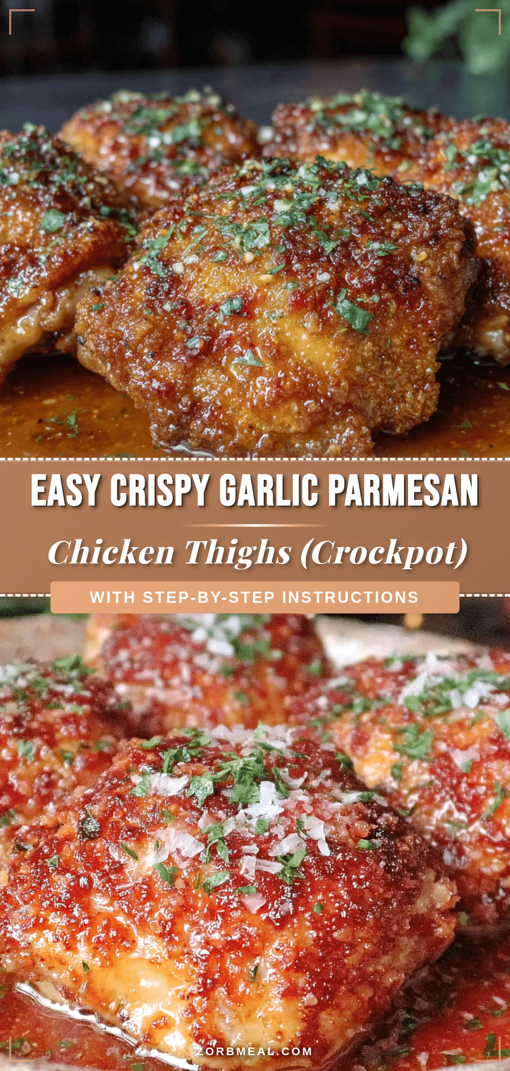 crockpot garlic parmesan chicken thighs recipe