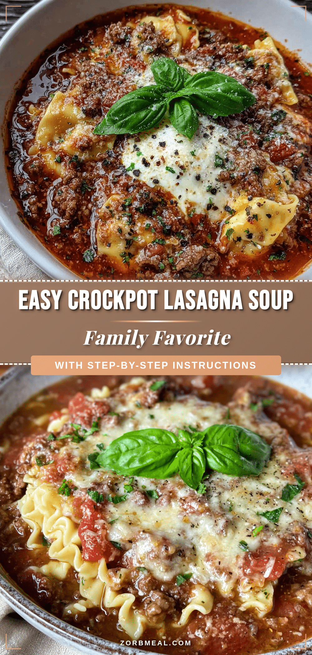crockpot lasagna soup recipe
