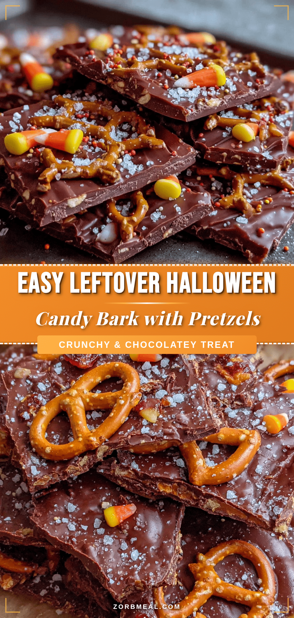 easy leftover halloween candy bark recipe