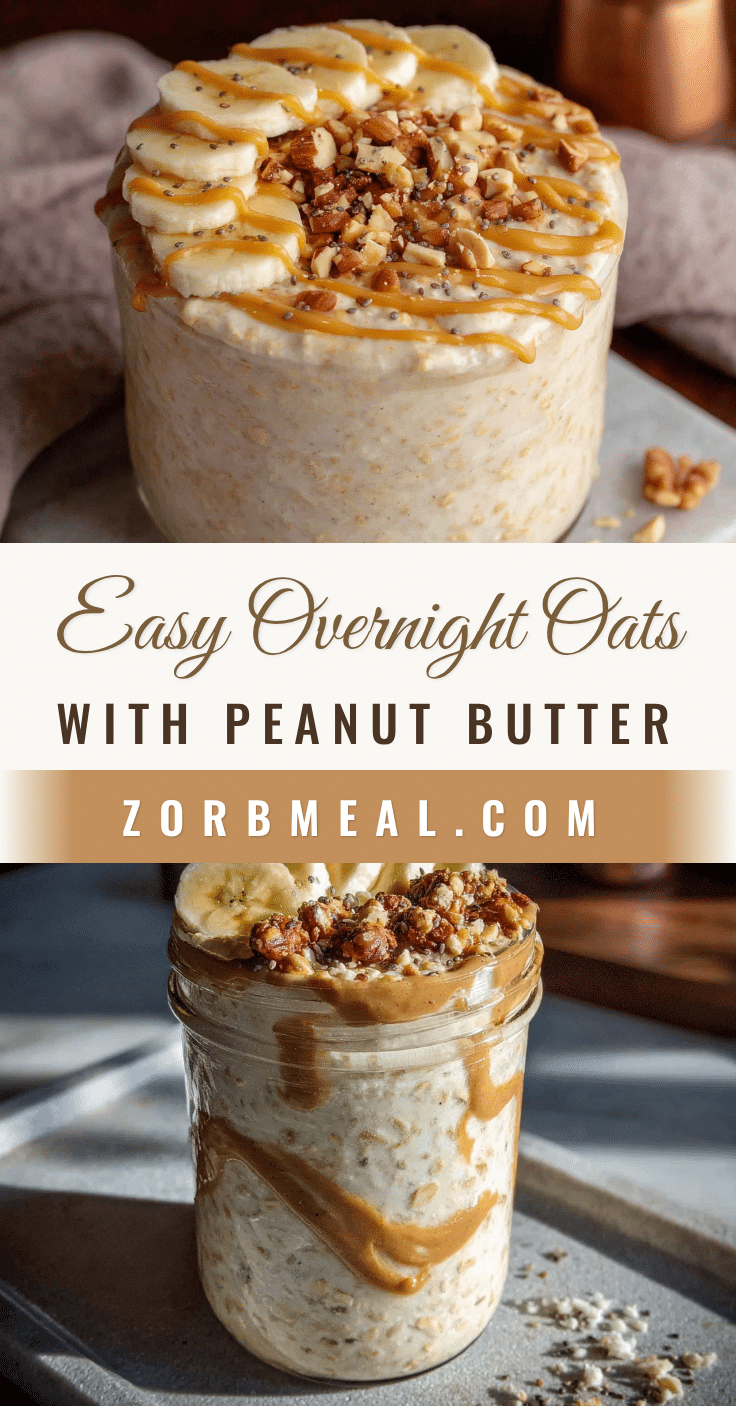 easy overnight oats with peanut butter and banana recipe