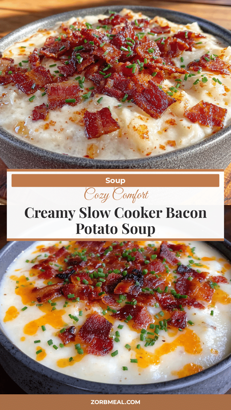 easy slow cooker potato soup with bacon and chives recipe
