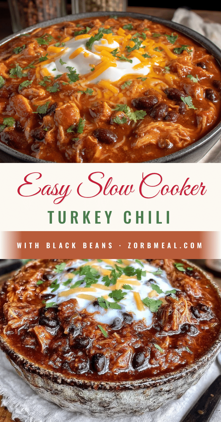 easy slow cooker turkey chili with black beans recipe