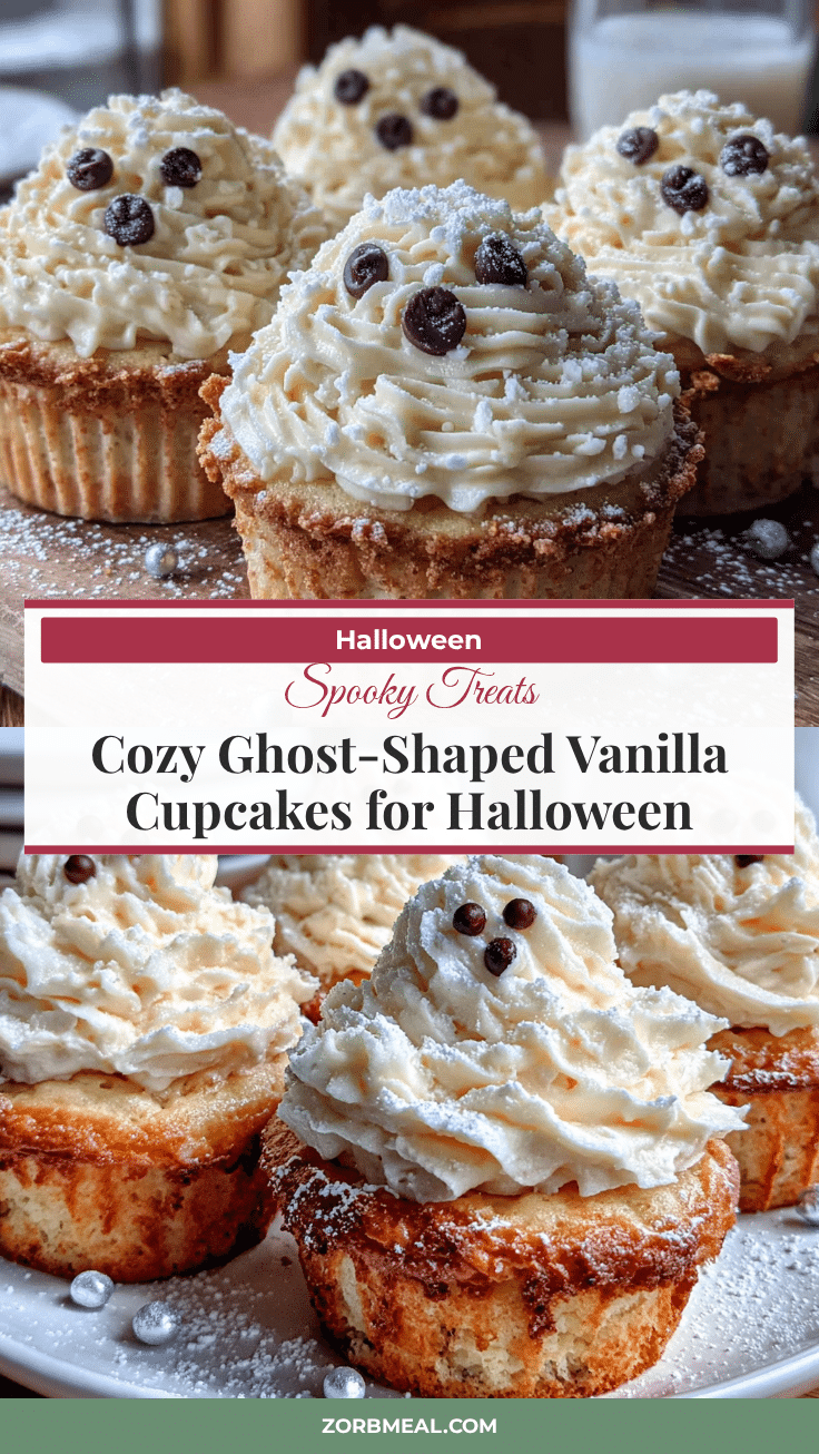 ghost-shaped vanilla cupcakes recipe