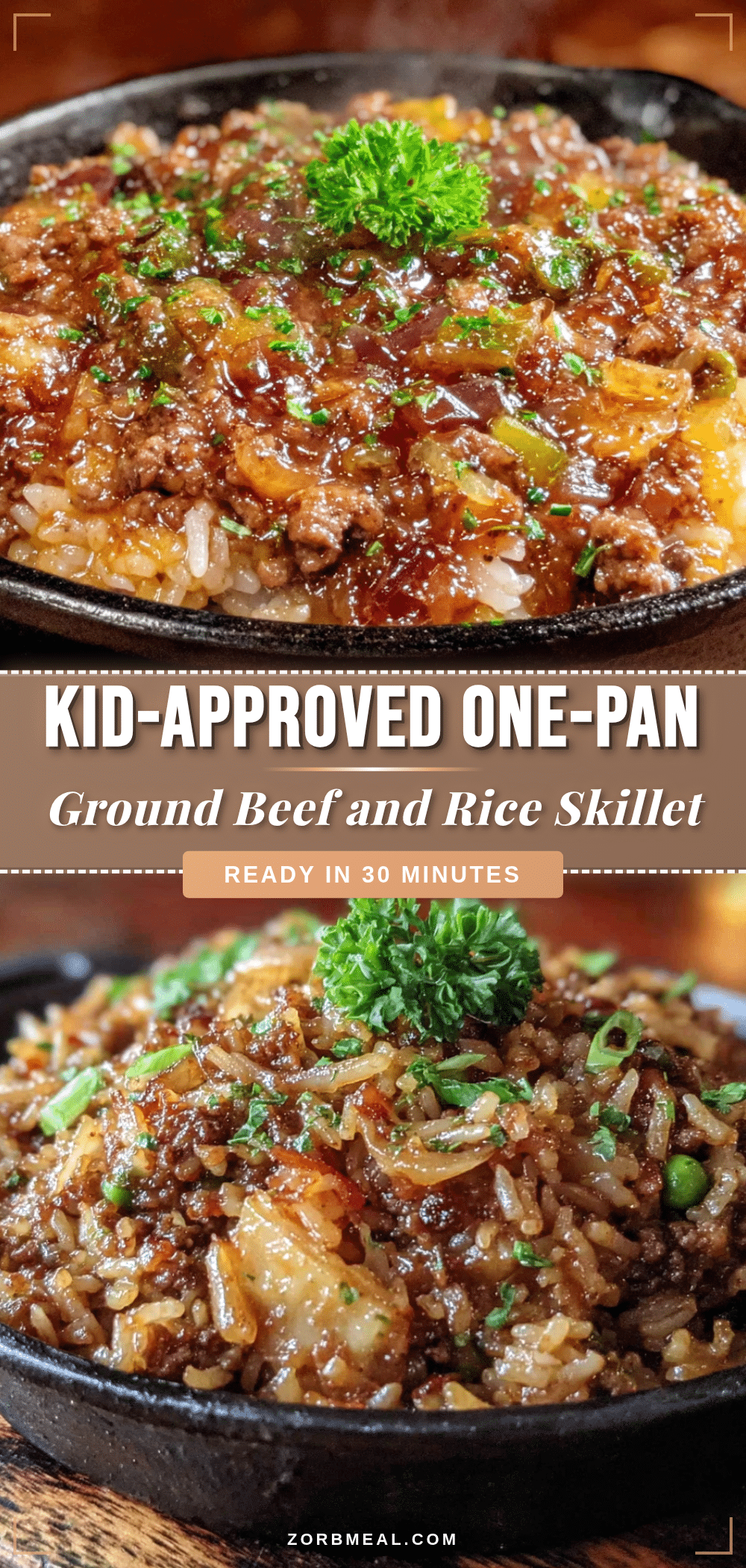 ground beef and rice skillet recipe
