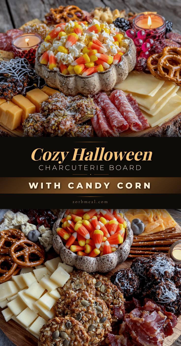 halloween charcuterie board with candy corn recipe