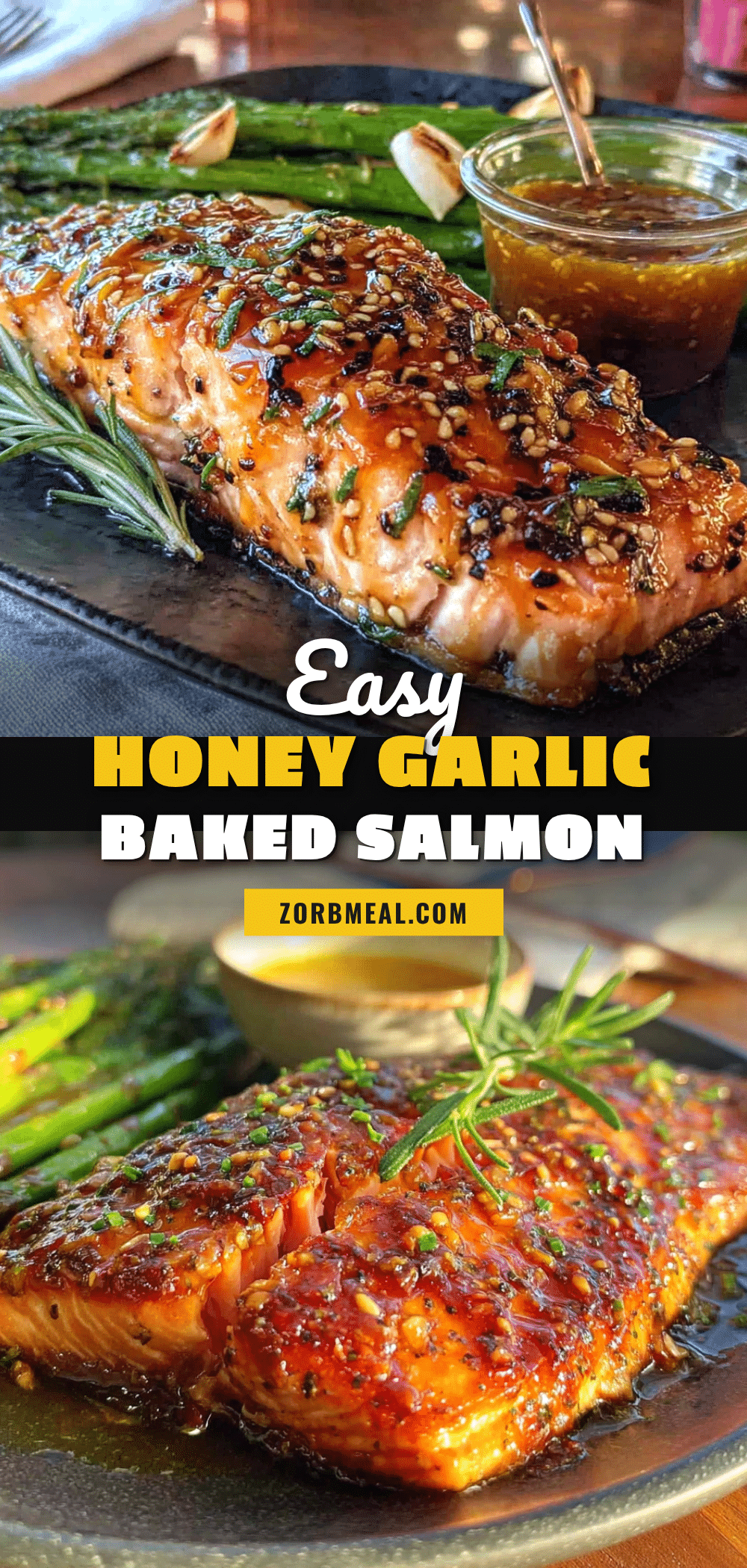 honey garlic baked salmon recipe
