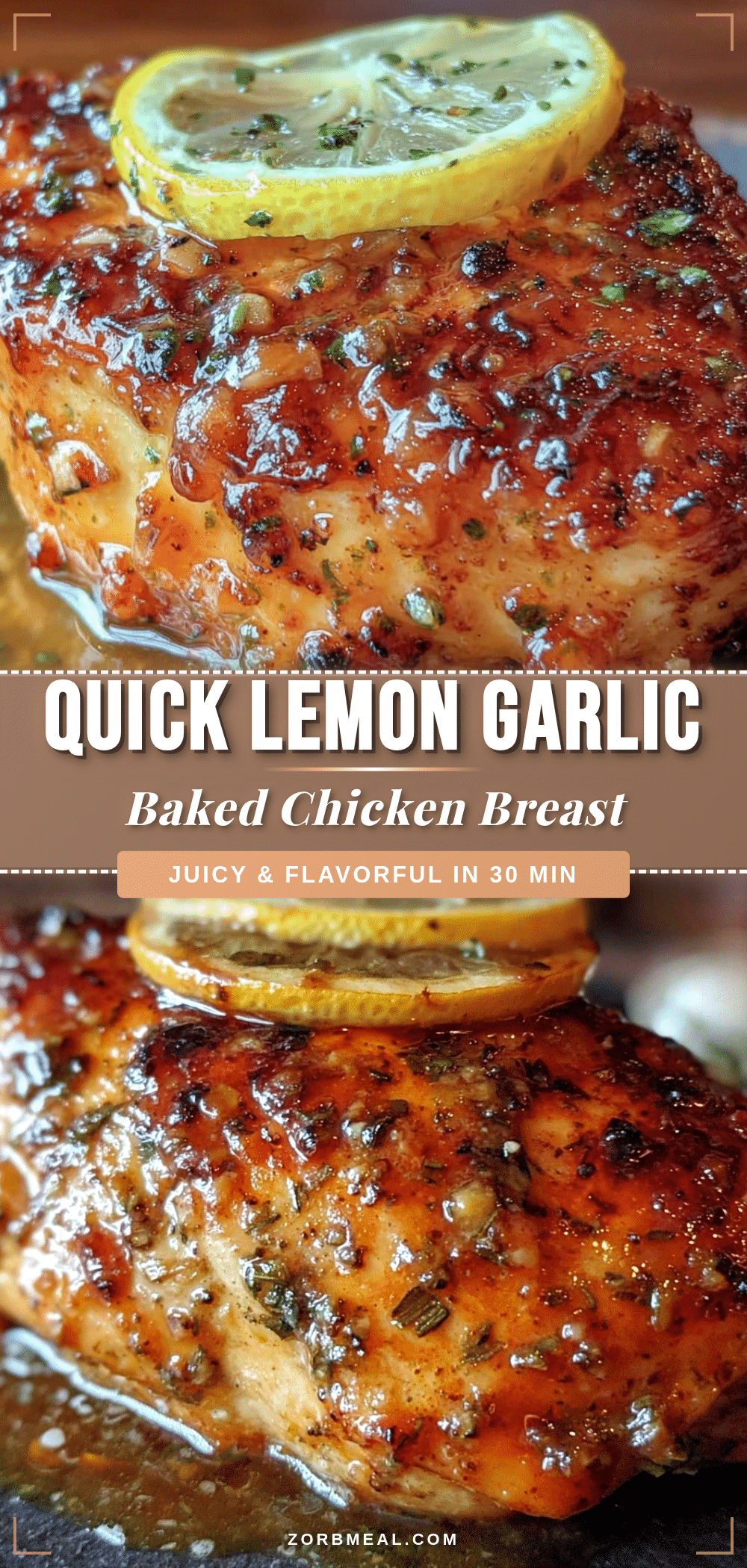 lemon garlic baked chicken breast recipe