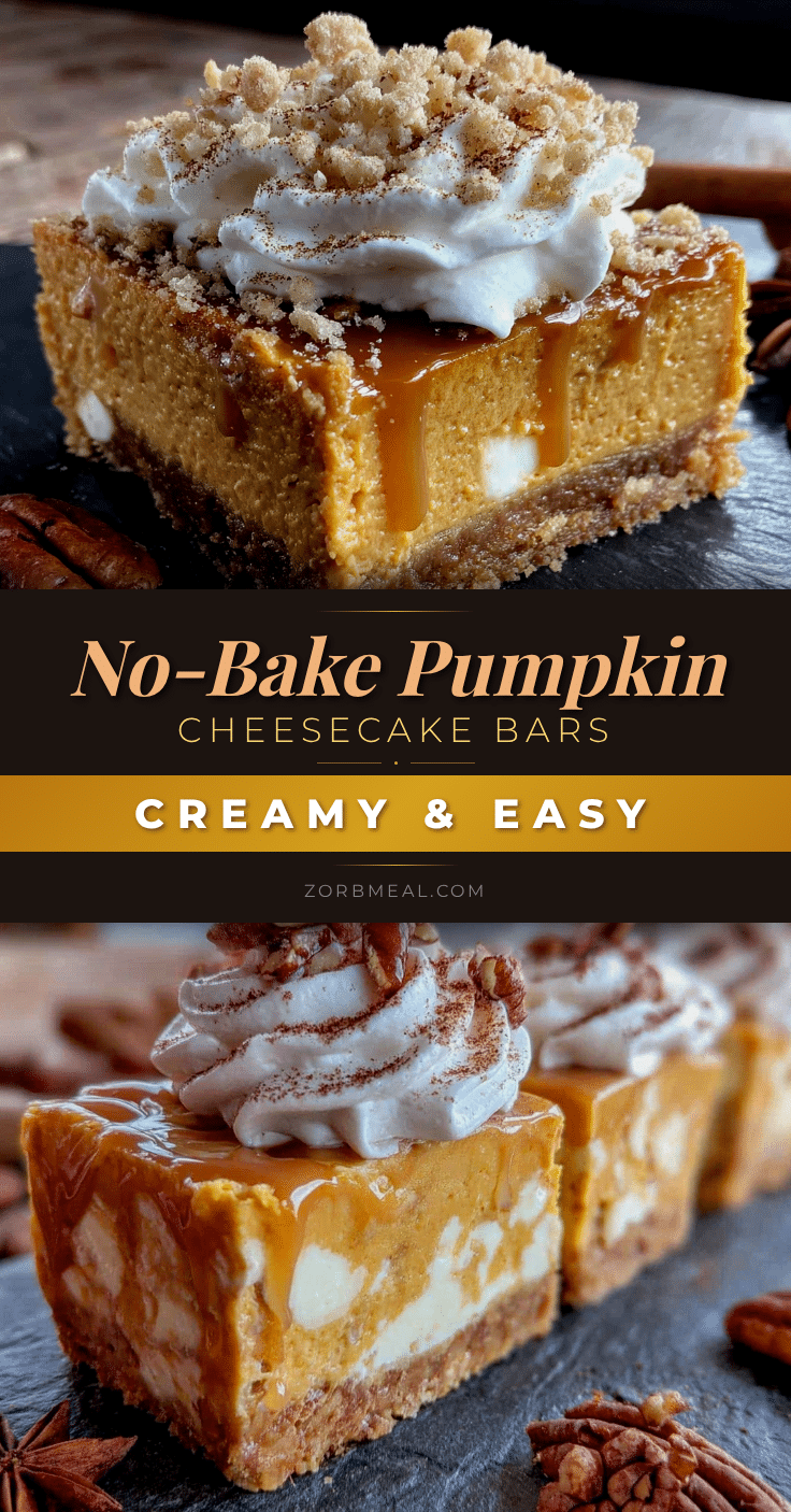 no-bake pumpkin cheesecake bars recipe