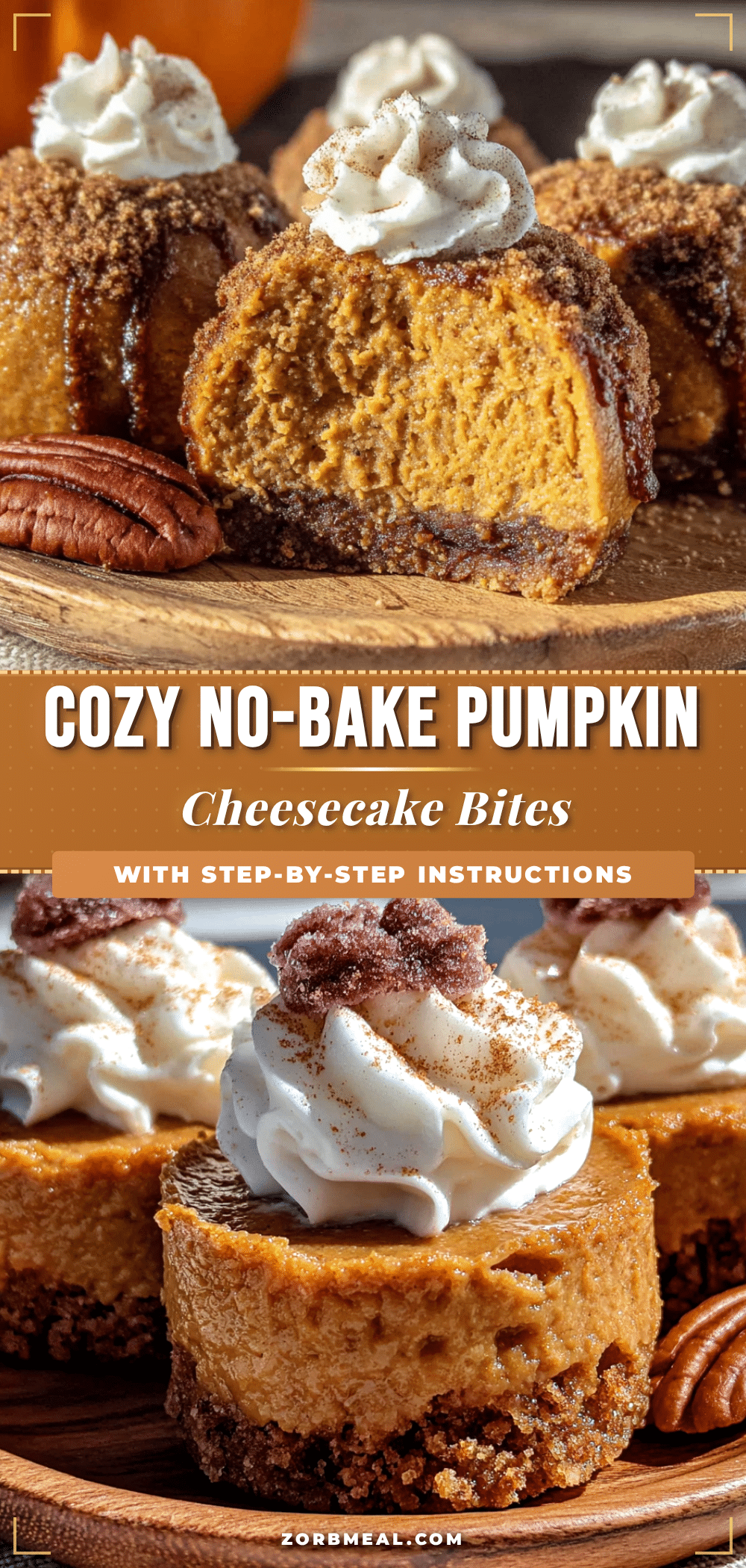 no-bake pumpkin cheesecake bites recipe