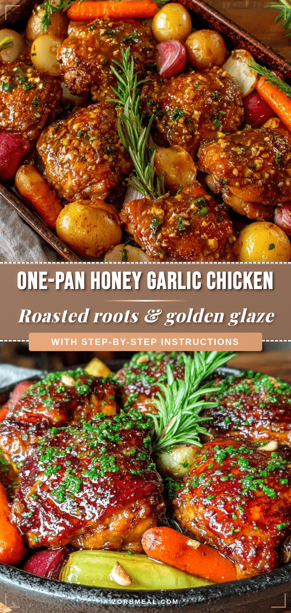 one-pan honey garlic chicken with roasted veggies recipe