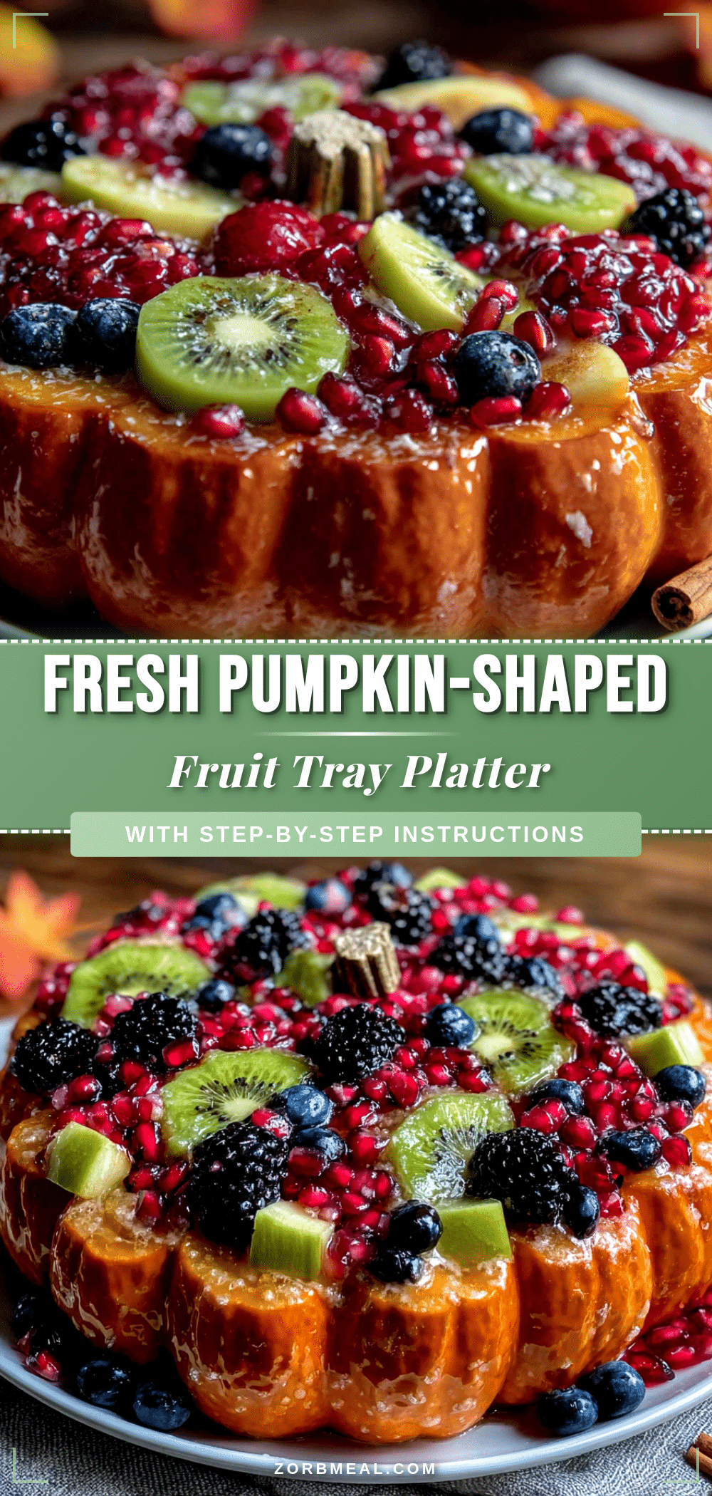 pumpkin fruit tray platter recipe