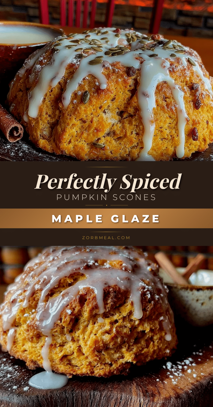 pumpkin scones with maple glaze recipe