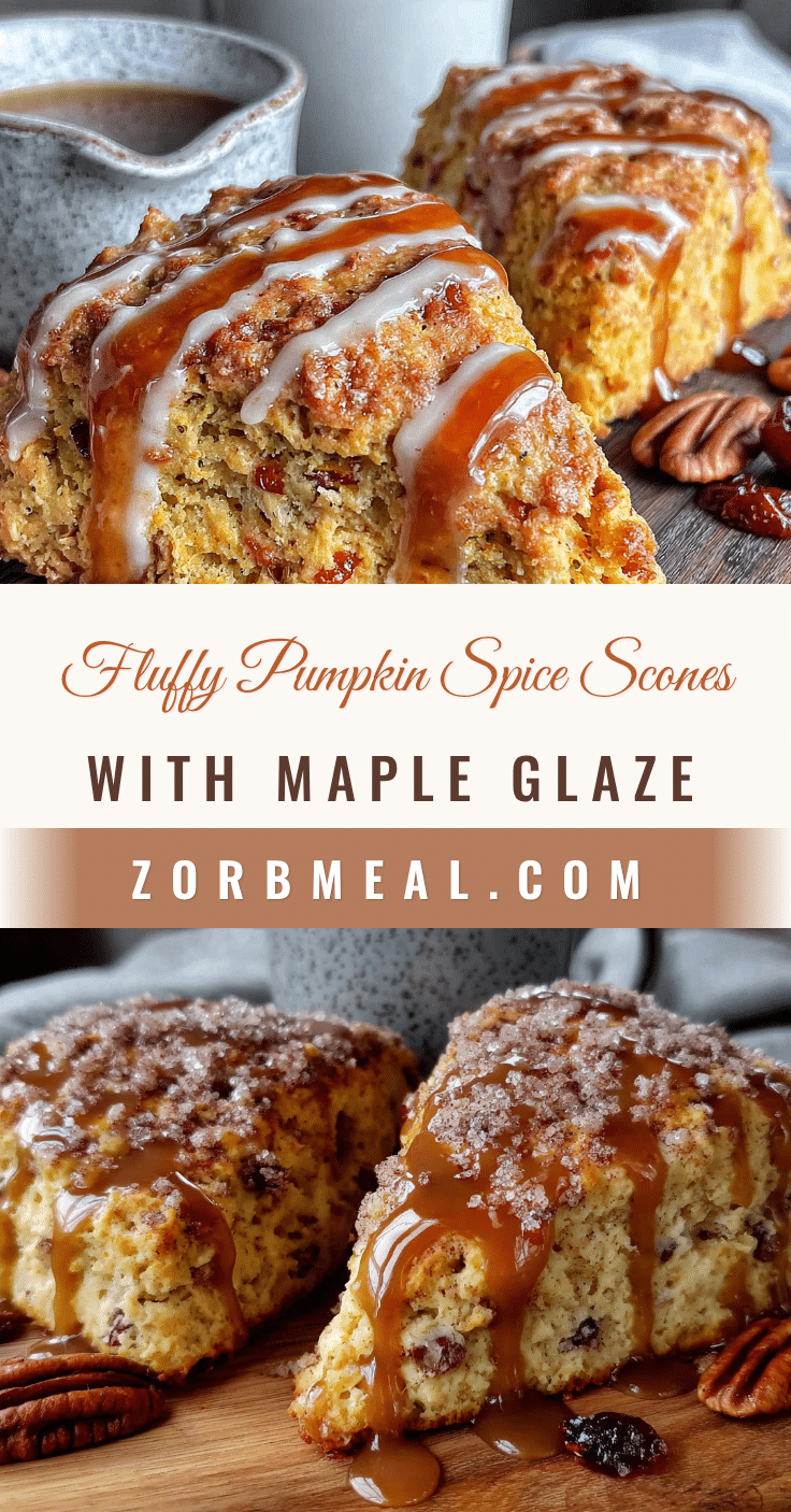 pumpkin spice scones with maple glaze recipe