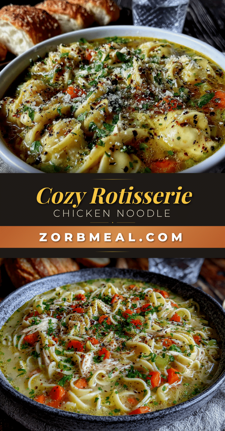 rotisserie chicken noodle soup recipe