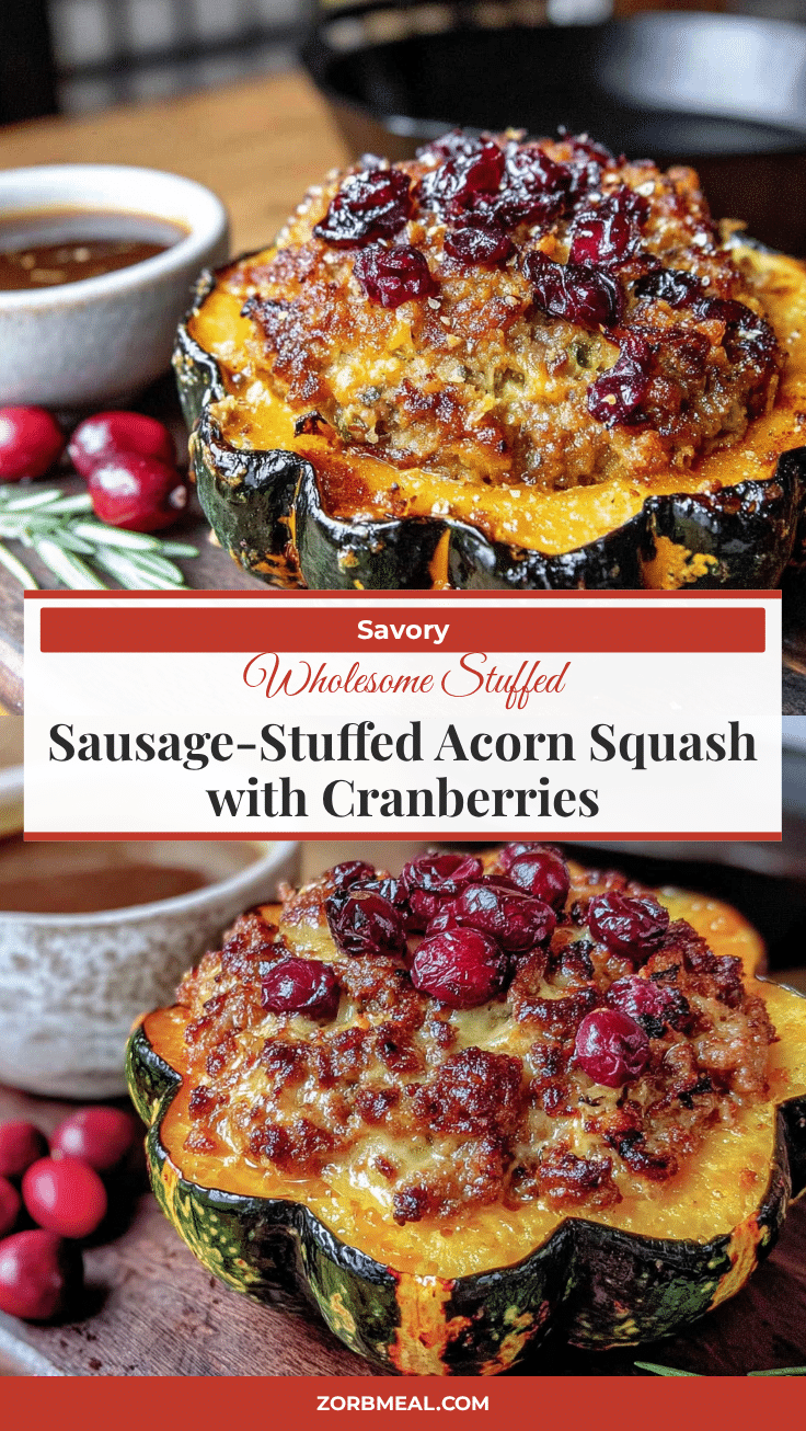 sausage-stuffed acorn squash recipe