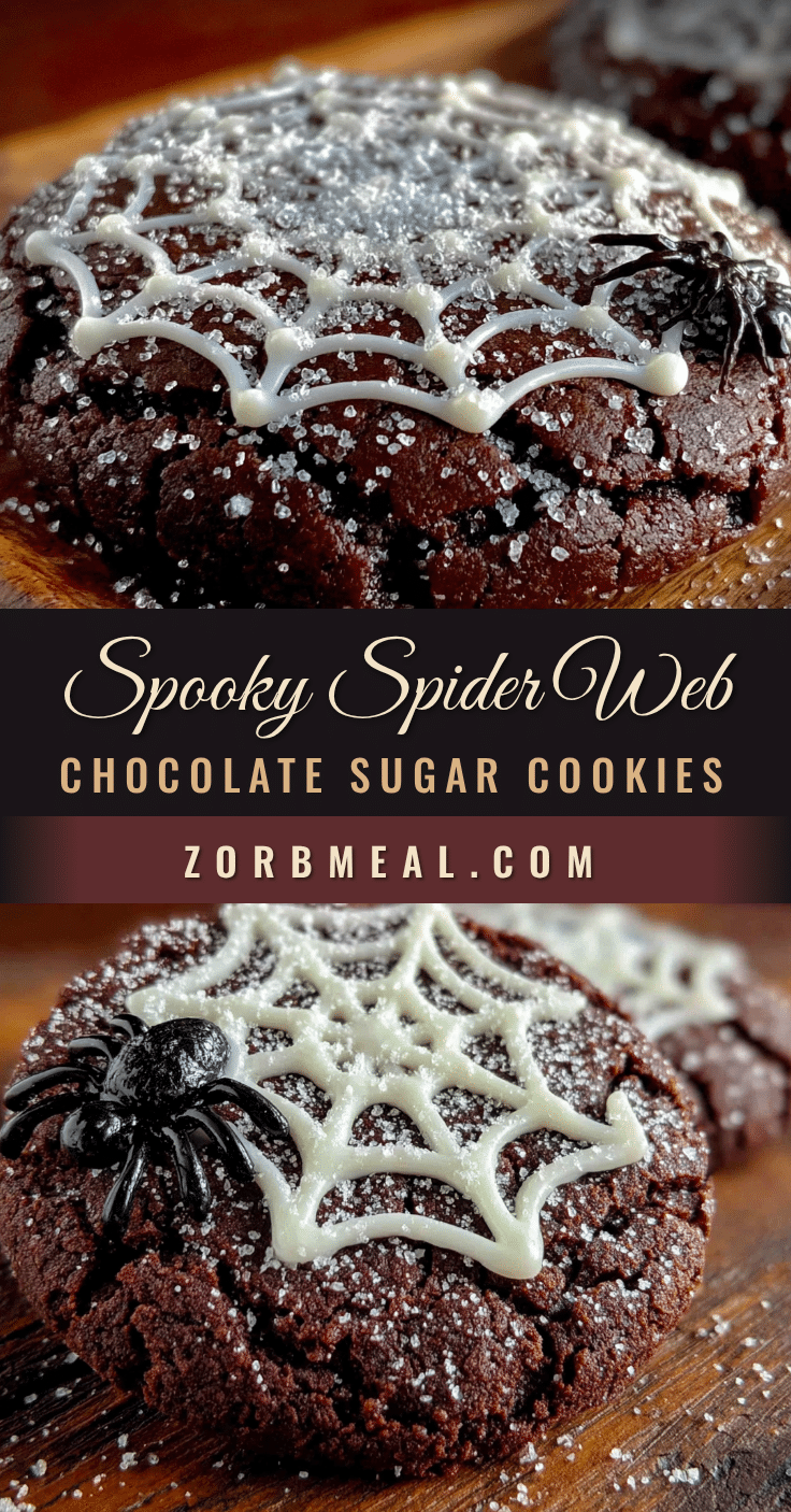 spider web cookies recipe