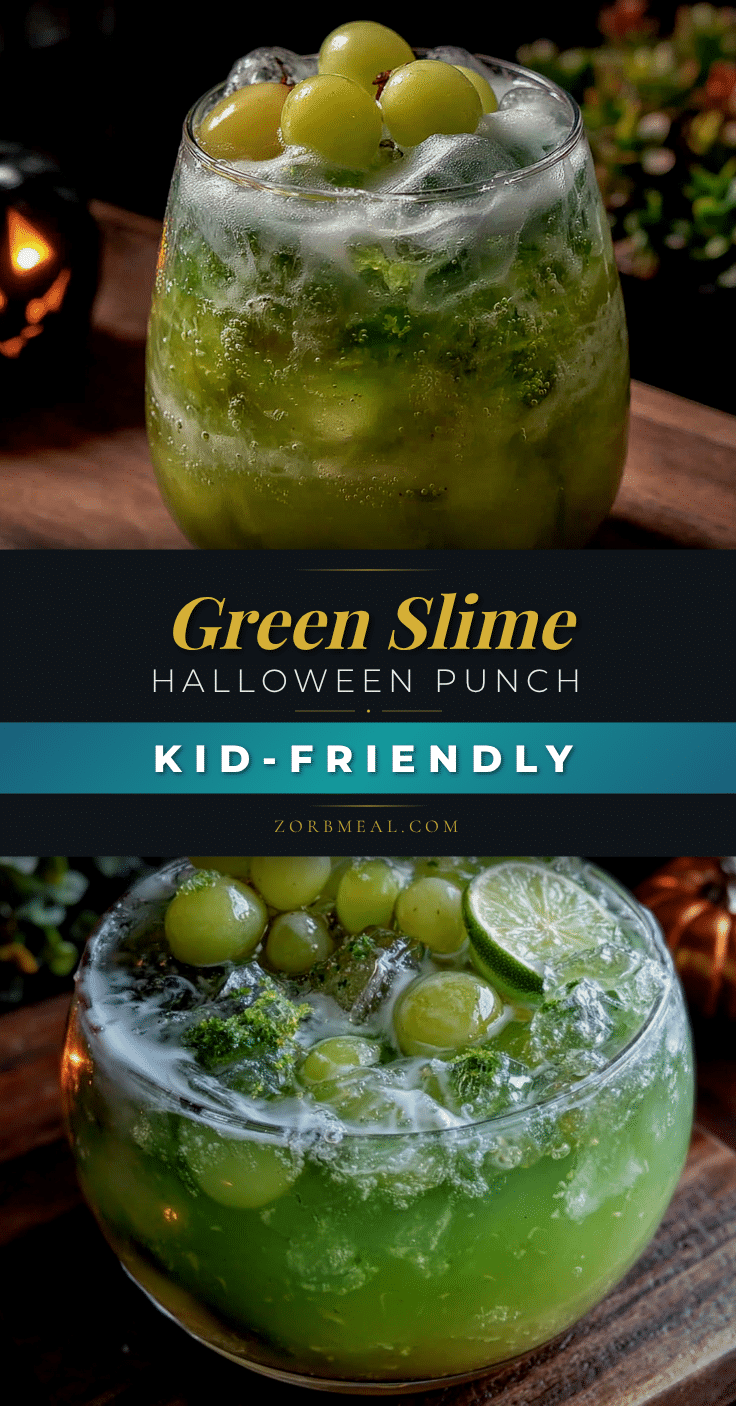 best kid-friendly green slime halloween punch recipe recipe