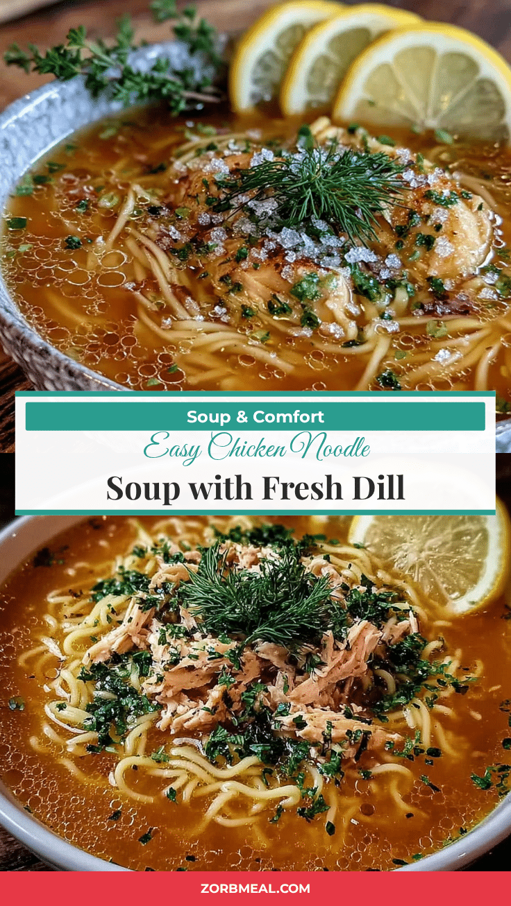 chicken noodle soup with fresh dill recipe