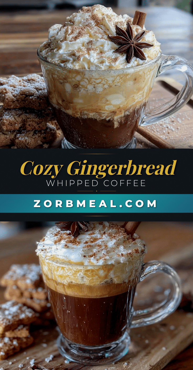 cozy gingerbread whipped coffee recipe