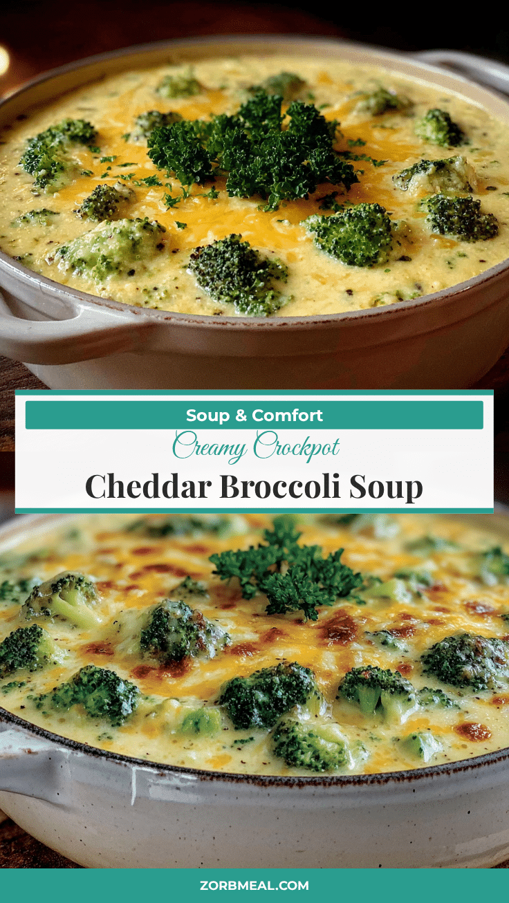 creamy crockpot cheddar broccoli soup recipe