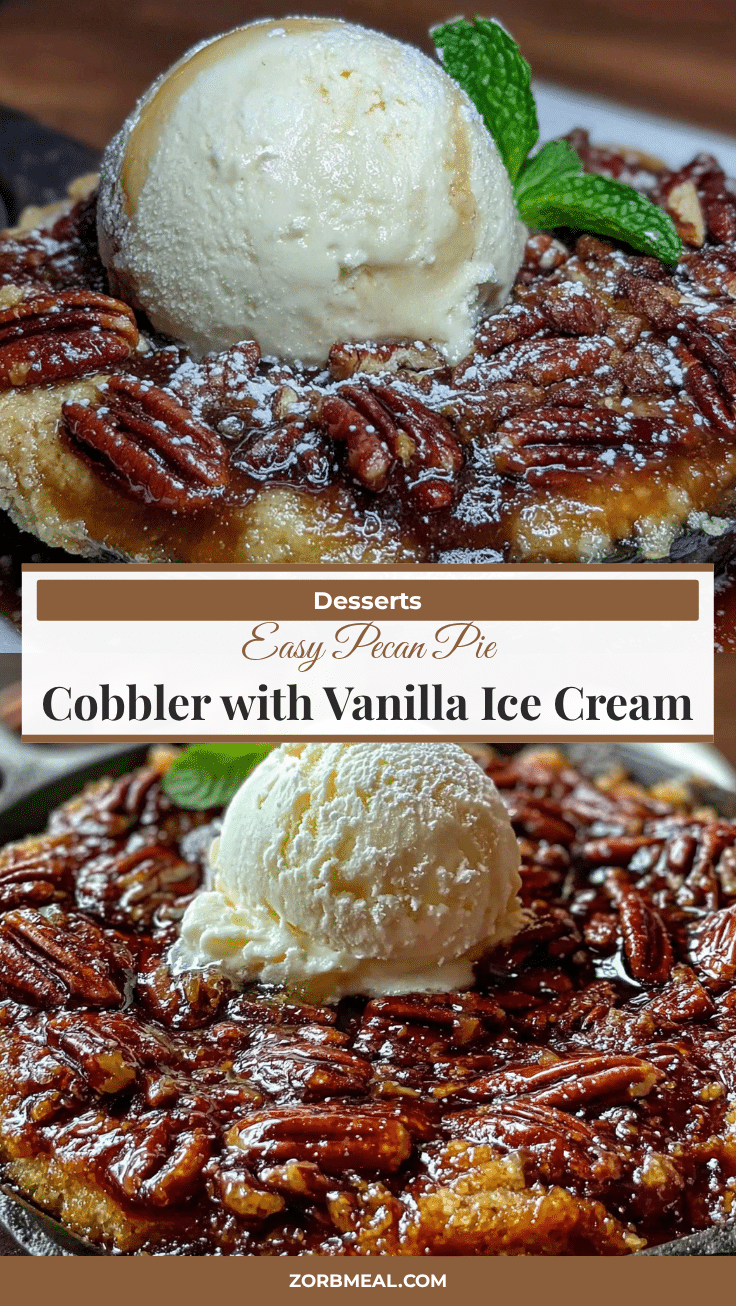 easy pecan pie cobbler recipe