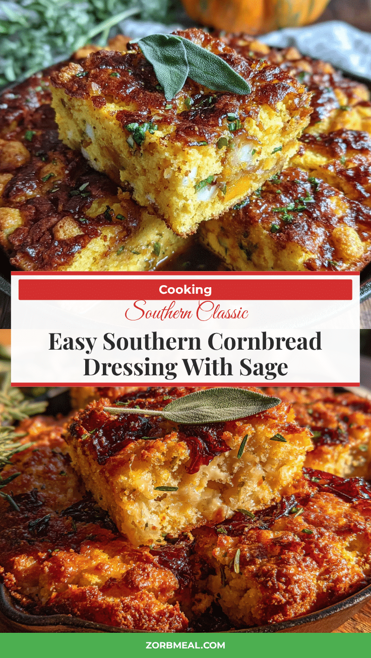 Easy Southern Cornbread Dressing with Sage recipe