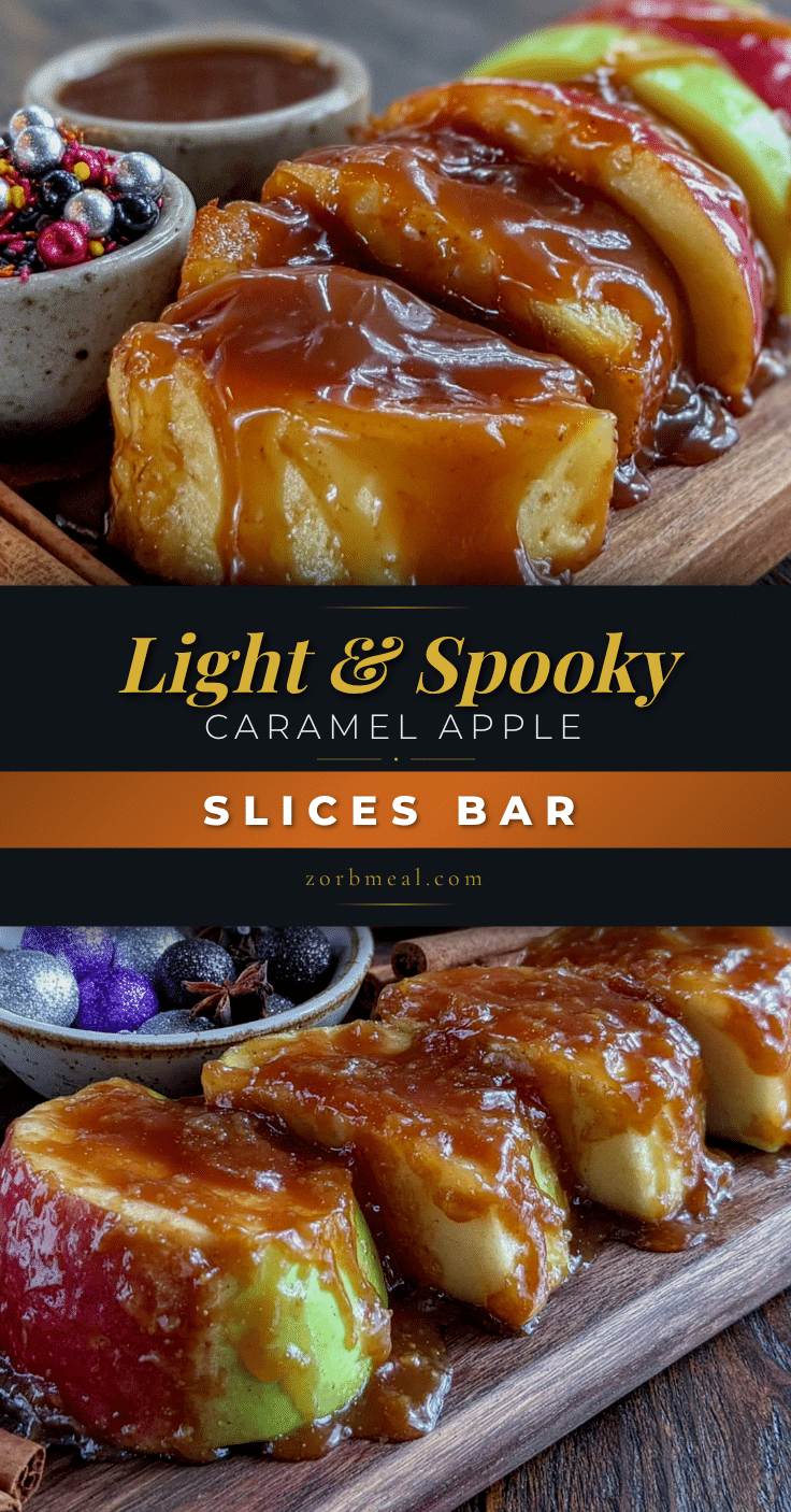 Halloween caramel apple slices bar recipe