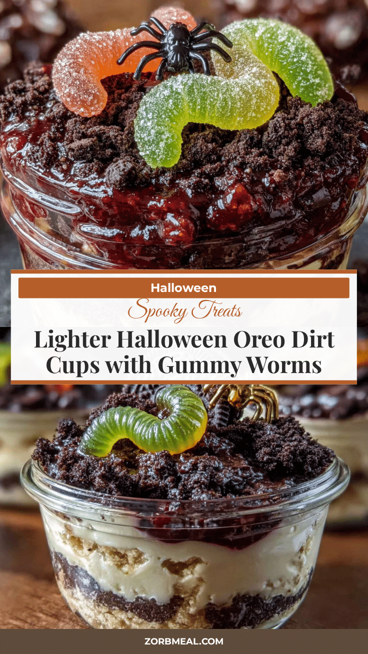 lighter halloween oreo dirt cups recipe