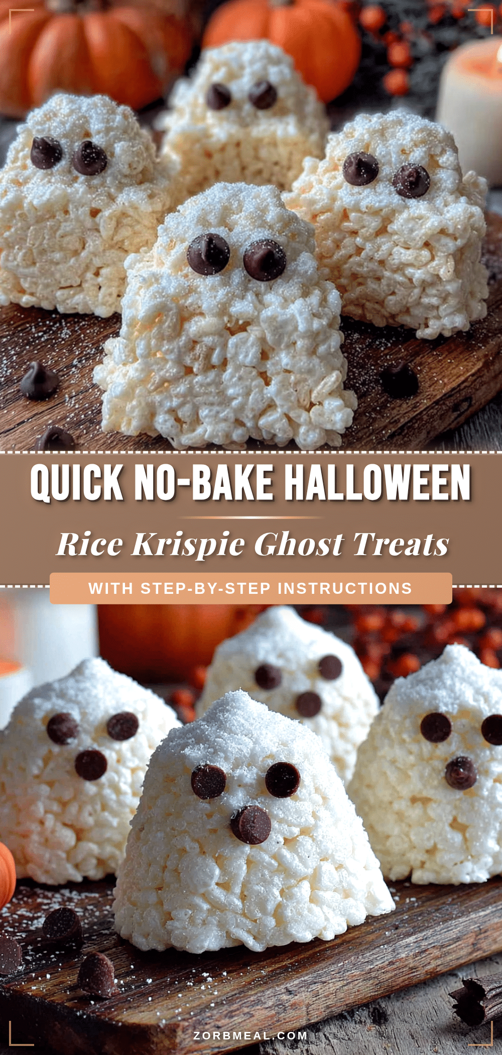 no-bake halloween ghost treats recipe