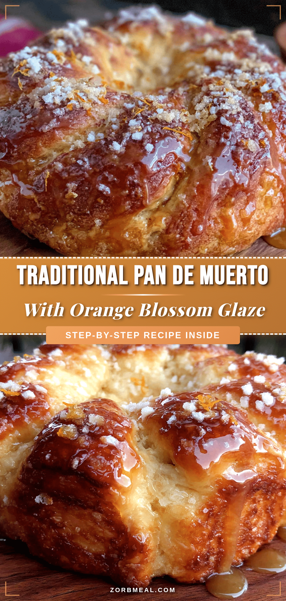 Pan de Muerto with Orange Glaze recipe