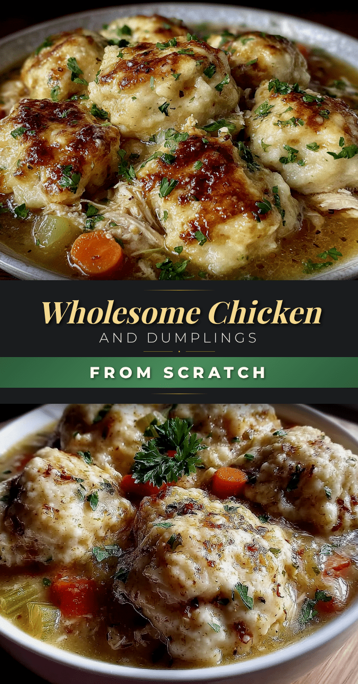 wholesome chicken and dumplings recipe