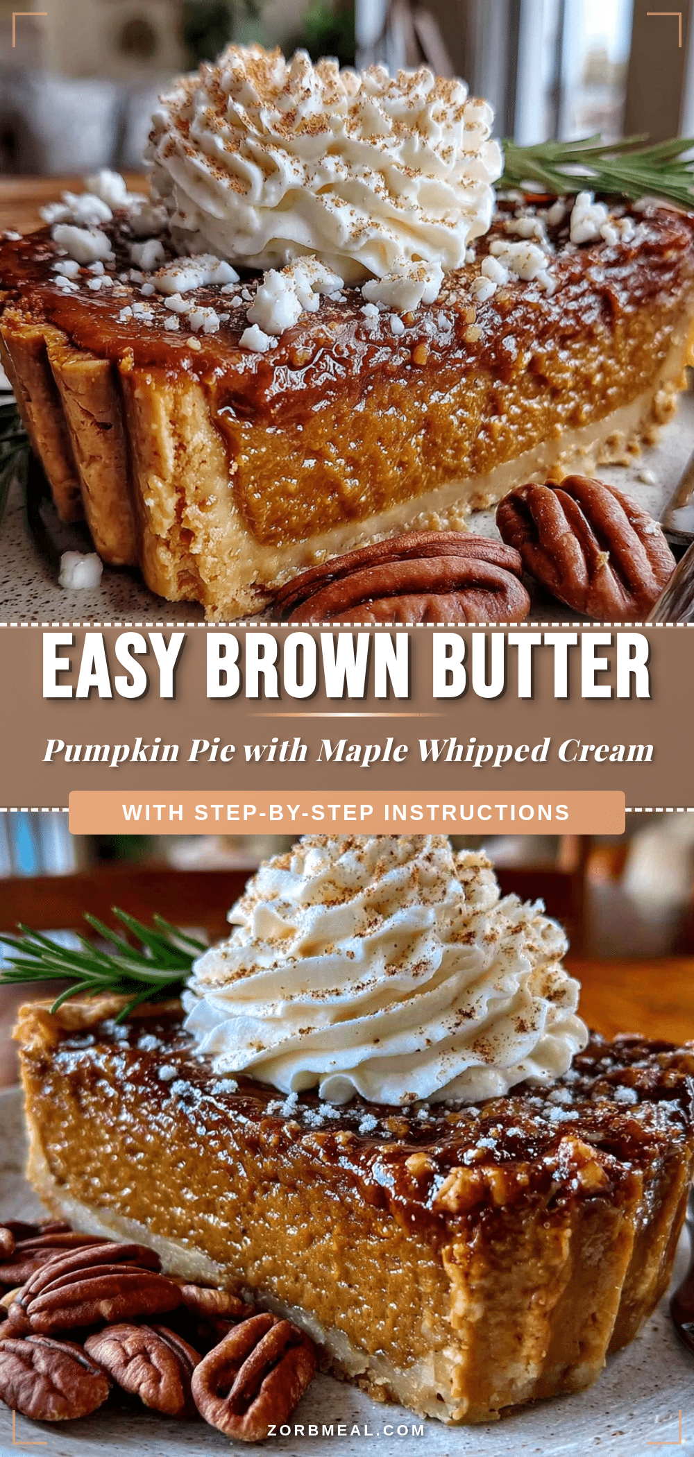 brown butter pumpkin pie recipe
