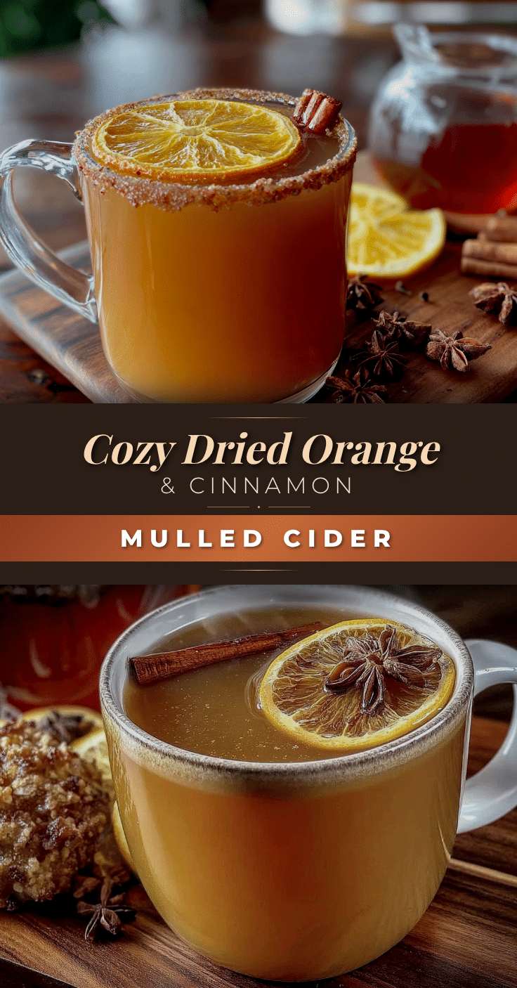 cozy dried orange and cinnamon mulled cider recipe