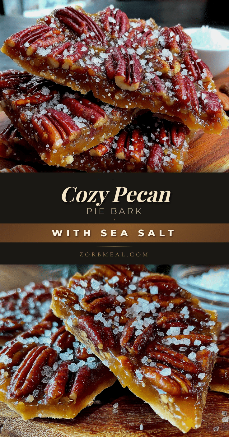 cozy pecan pie bark with sea salt recipe